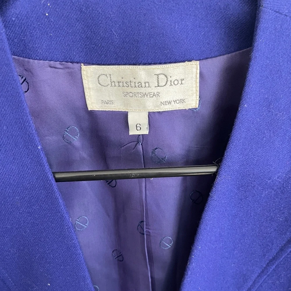 Christian Dior Vintage Women's Vibrant Purple Blazer